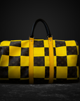 Authentic Vintage Louis Vuitton Speedy 30 with PK Square Yellow Hand-Painted Design by Philip Karto