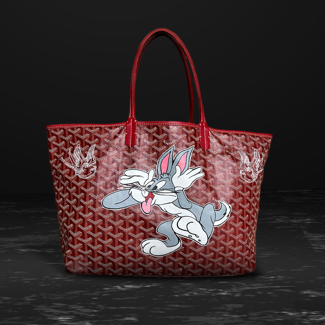 I Hand Painted this! Babs Bunny Louis Vuitton Bag!