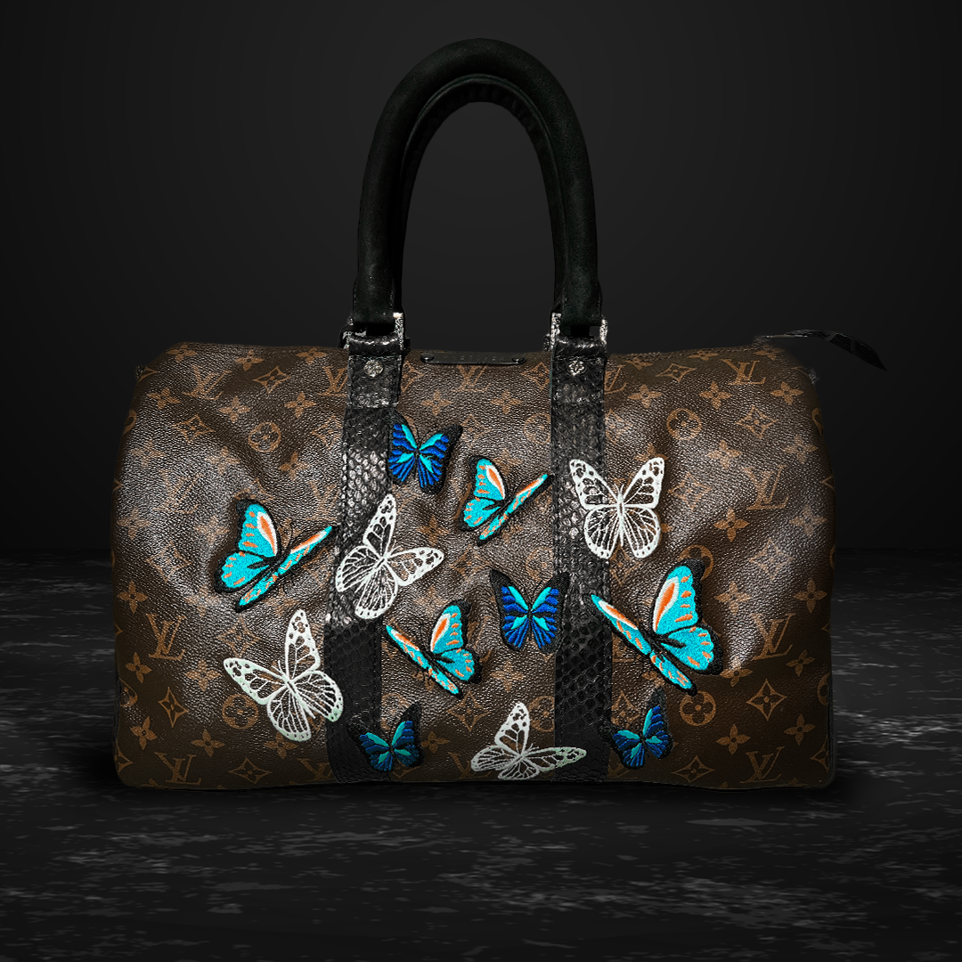 ButterFly Keepall 55 Monogram Canvas travel bag