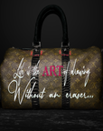 Light and supple Flamingo Louis Vuitton Keepall 55 with adjustable strap