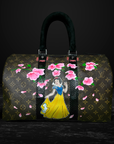 Sakura – Vintage Louis Vuitton Speedy 30 Upcycled & Hand-Painted Cherry Blossom Designer Bag by Philip Karto