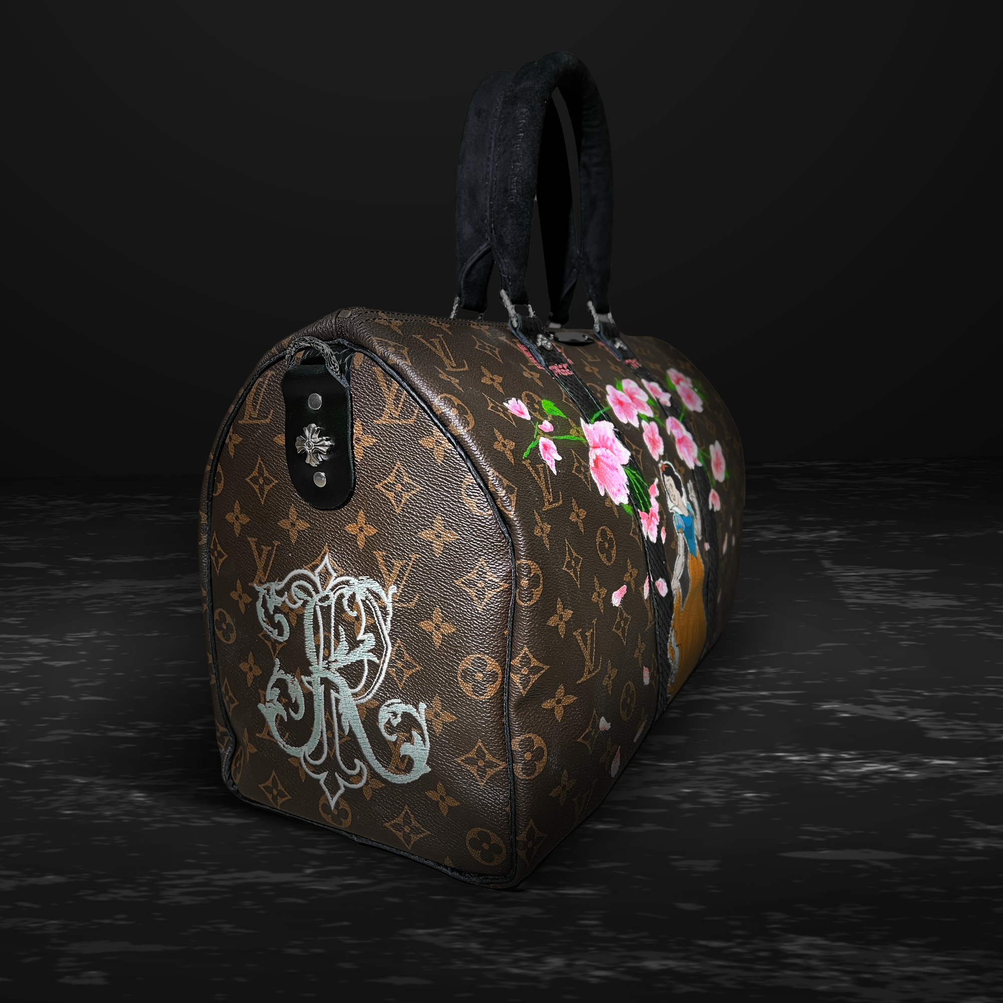 Sakura – Vintage Louis Vuitton Upcycled & Hand-Painted Designer Bag by Philip Karto