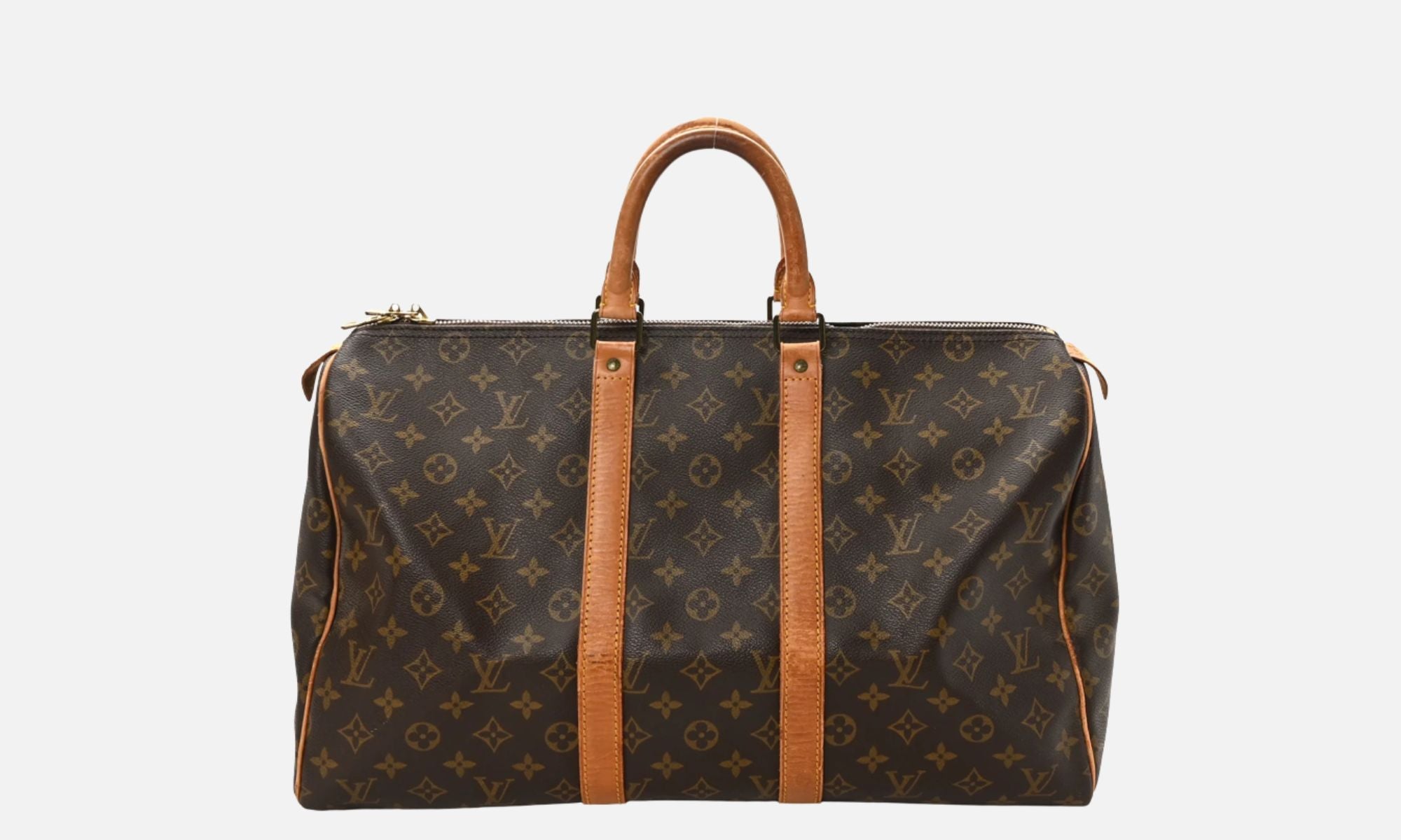Original Louis Vuitton Vintage Keepall bag before Philip Karto transformation. It's part of a before after sliding block