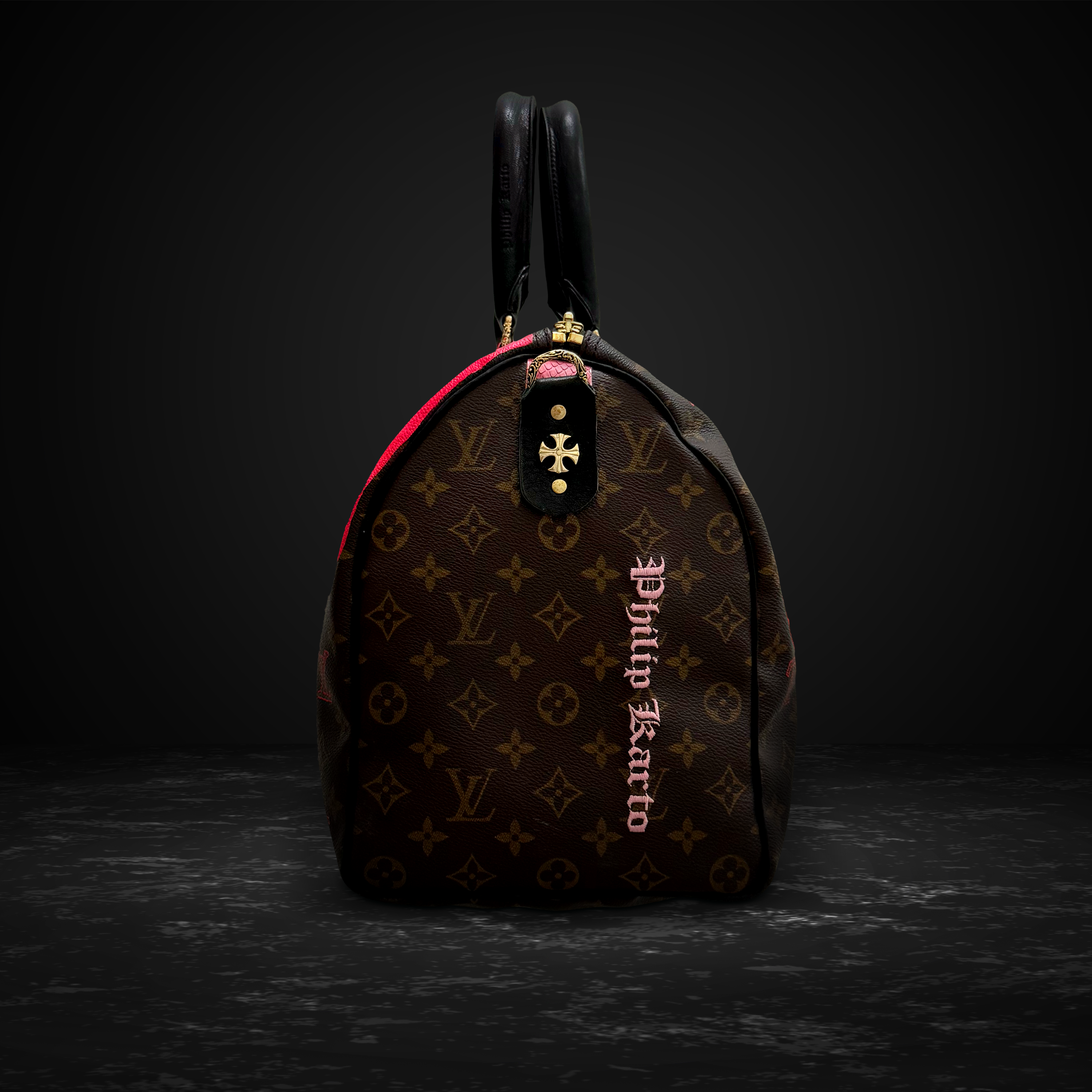 Louis Vuitton Keepall 55 with adjustable cross-body strap