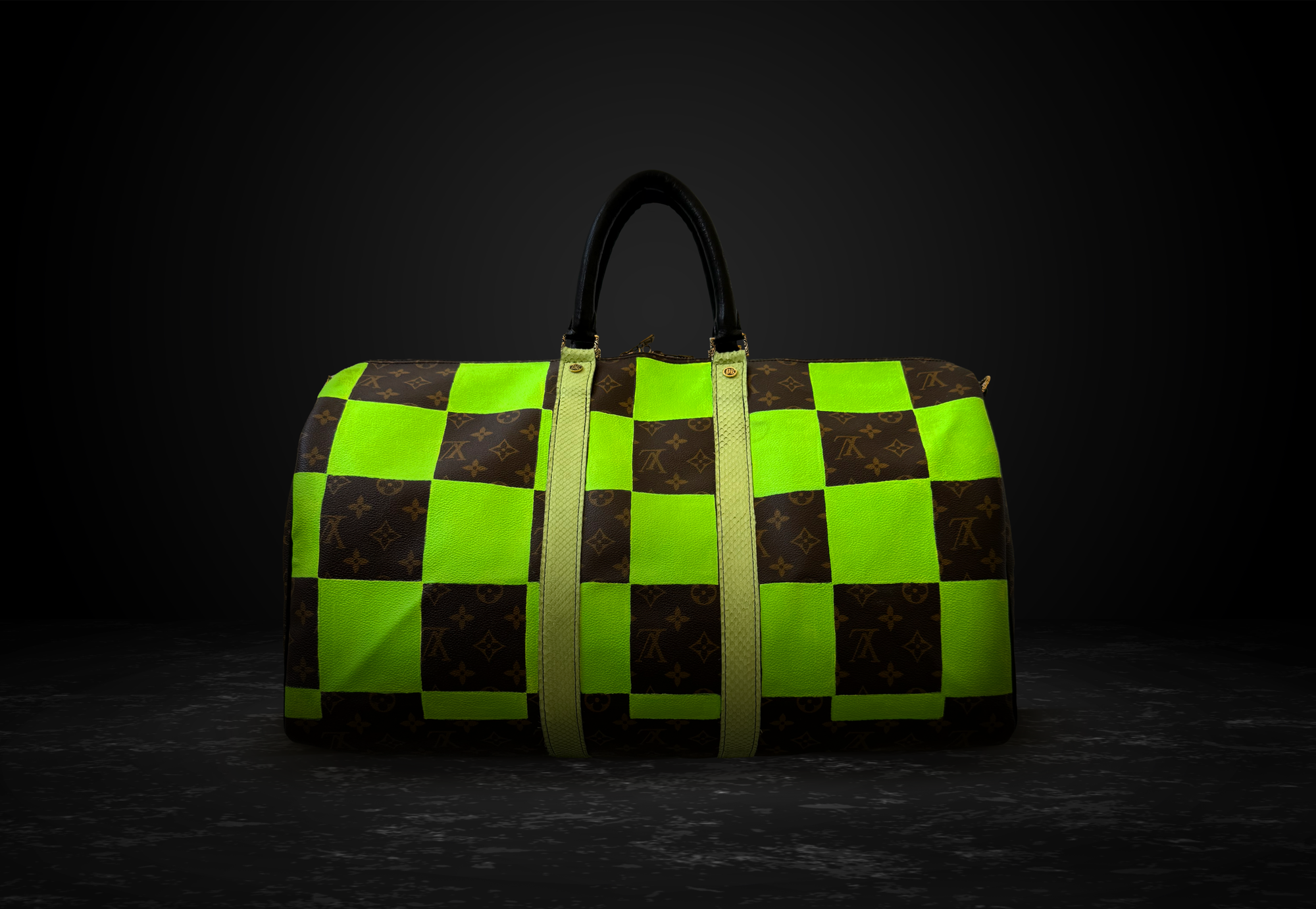 Philip Karto PK Square Green Louis Vuitton Speedy 30 – Sustainable Upcycled Luxury Handbag