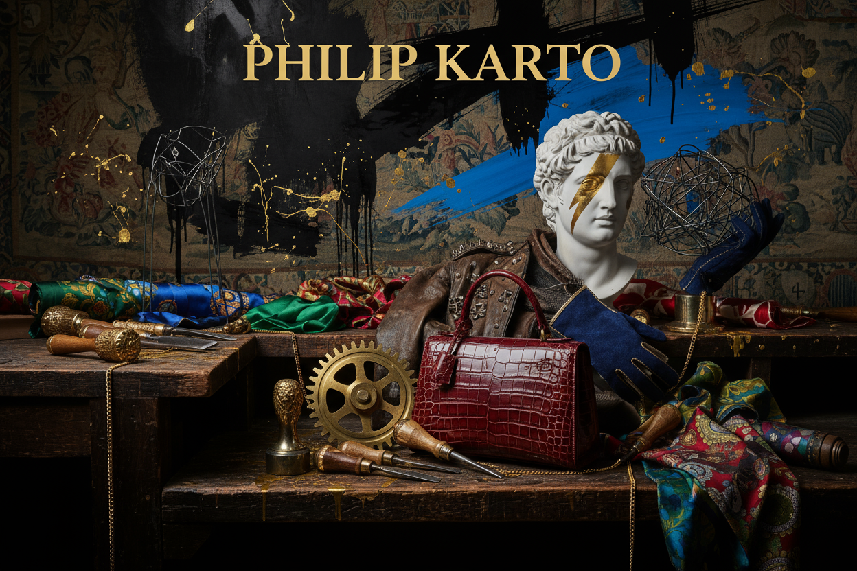 French Design Heritage  
   Rooted in the rich traditions of French craftsmanship, each design celebrates individuality and rebellion. // by philip karto name in picture clearly