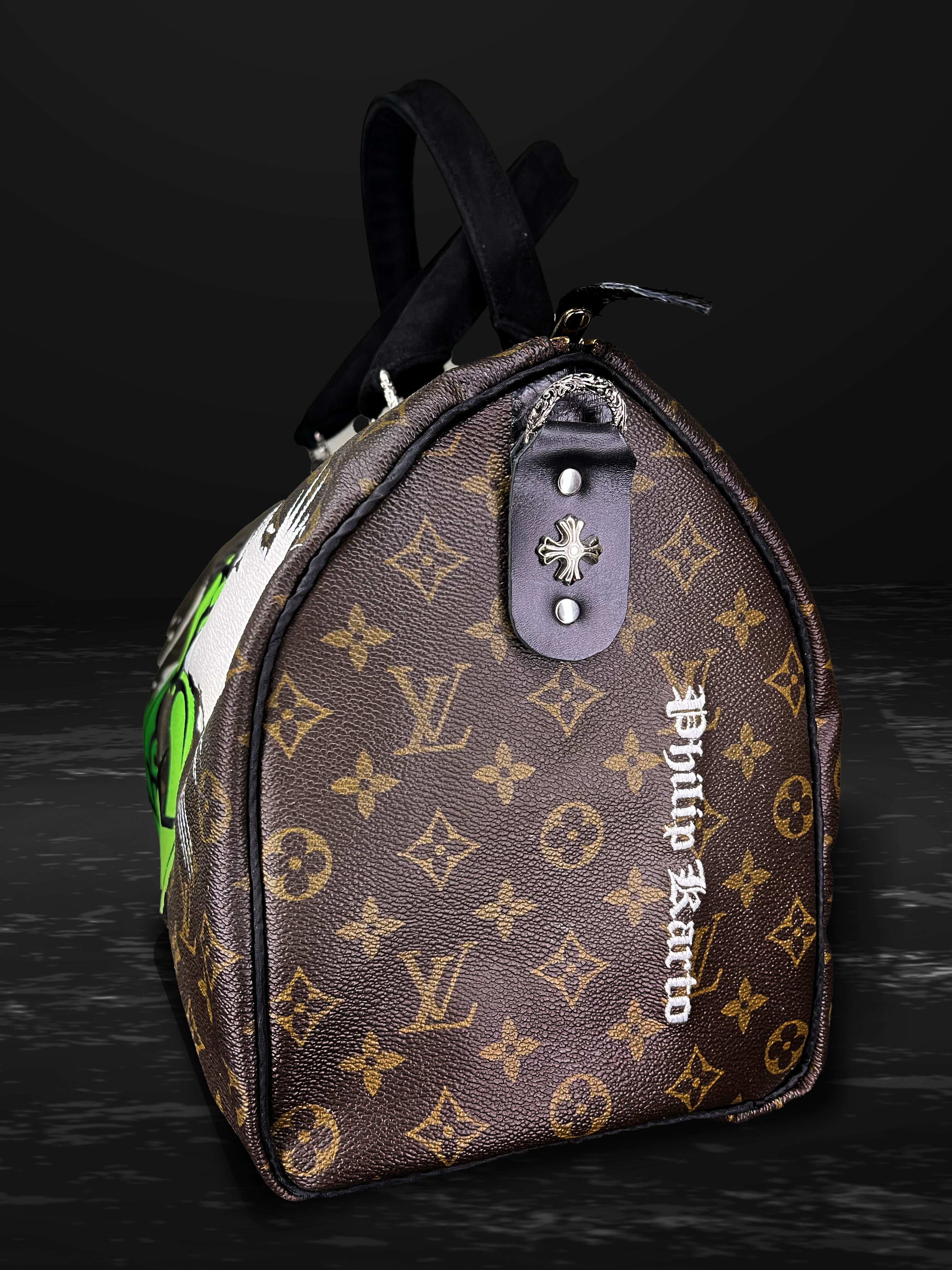Tiger + keep the best forget the rest of Philip Karto - Customized Louis  Vuitton bag 50cm for women